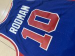 Maillot de Basket #10 Rodman Pistons M&N Bleu